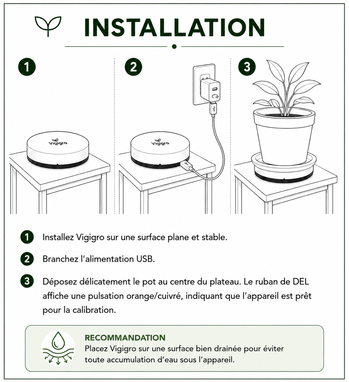 Étapes d’installation de Vigigro